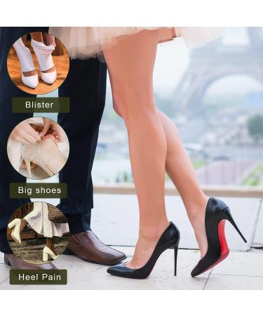 KINBOM Heel Grips - Self-Adhesive Cushions for Loose Shoes | Nude Color | Men & Women | Sneakers & High Heels - Buy Online on GoSupps.com