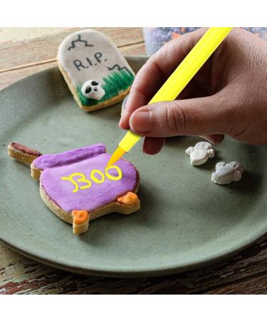 Food Coloring Markers | Food Grade Gourmet Writers for Cake Ultra Fine Edible Markers for Decorating Fondant Cakes Cookies Frosting Easter Yellow - Buy Online on GoSupps.com