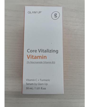 GLAM UP Vitamin-C Niacinamide Serum 30ml - Brightening & Anti-Aging Facial Serum Vegan & Cruelty-Free - Buy Online on GoSupps.com