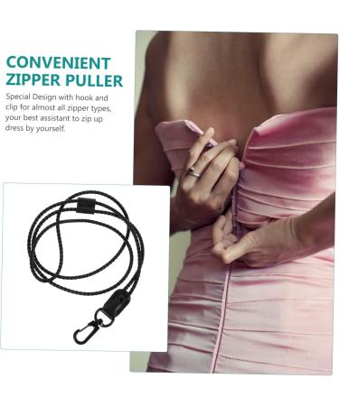Button Hook Helper 3pcs Button Assist Device Zipper Assistance Travel Zipper Aid Zipper Accessories Travel Zipper Assist Leather(Black 54.00X1.50X0.30CM) 54.00X1.50X0.30CM Black - Buy Online on GoSupps.com