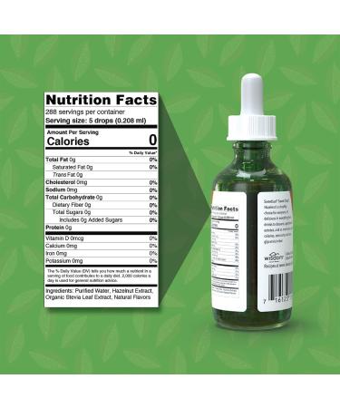 SweetLeaf Liquid Stevia Hazelnut Flavor 2 oz - Wisdom Naturals | Buy Online - Buy Online on GoSupps.com