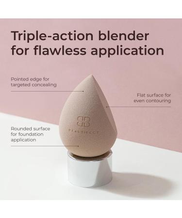 Blender - Triple Action Makeup Sponge | Multi-Use Beauty Blender for Airbrush Finish & Contouring - Perfect for Women - Buy Online on GoSupps.com