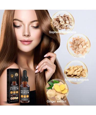 Hair Growth Serum Ginger Hair Growth Oil for Bald Thin Hair Repairs Hair Follicles Stronger Hair Hair Growth Oil for Women & Men - Buy Online on GoSupps.com
