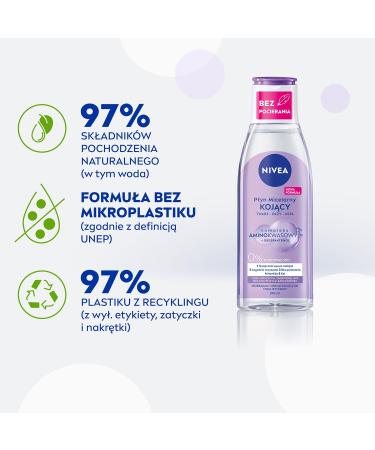 Nivea Calming Micellar Fluid 200ml - Amino Acid Complex & Dexpanthenol for Sensitive Skin | Odorless 1 Pack - Buy Online on GoSupps.com