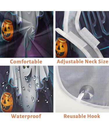 Halloween Spooky Pumpkin Beard Bib Apron | Non-Stick Waterproof Hair Catcher for Men | Perfect Grooming Gift - Buy Online on GoSupps.com