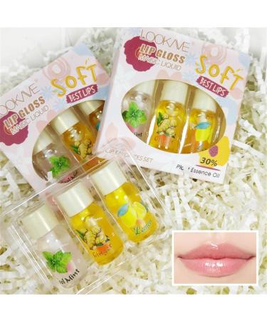  Voiakiu Lip Plumper-Gluster | Ginger-tinted color-changing lip oil clear lip gloss for women and girls makeup for dry lips - Buy Online on GoSupps.com