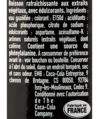 Coca-Cola Zero 4 Bouteilles de 50 cl - Buy Online on GoSupps.com
