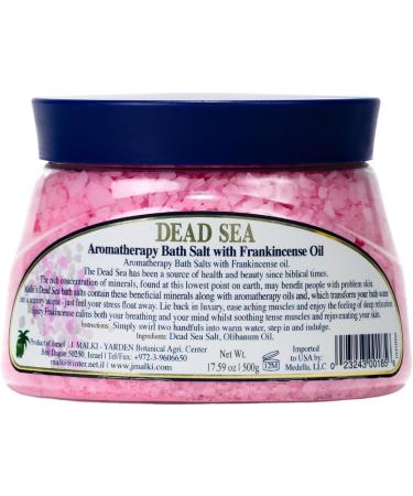 Malki Dead Sea Aromatherapy Frankincense Bath Salts - 500g | Relaxing & Soothing Stress Relief | International Shipping Available - Buy Online on GoSupps.com