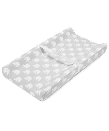 Premium Baby Changing Pad Covers 4 Pack - Gender Neutral Jersey Knit - Machine Washable Grey/White - Buy Online on GoSupps.com