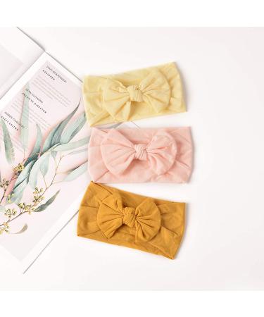 18PCS Baby Nylon Headbands Hair Bows for Girls - Newborn to Toddler - Buy Online on GoSupps.com