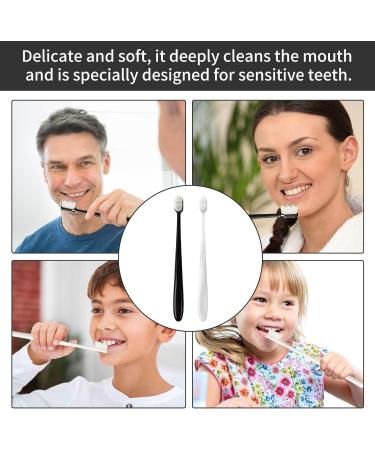 10-Piece Nano Toothbrush Set | Soft 20 000 Bristle Manual Toothbrush for Sensitive Gums - Ideal for Adults & Children - Buy Online on GoSupps.com