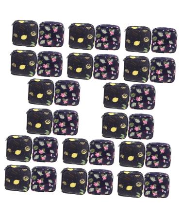 Healeved 32 Pcs Sanitary Napkin Storage Bag Women Suits Red Napkins Travel Make up Organizer Bag Sanitary Pad Holder Pouch Pad Bag Period Bags Sanitary Pads Storage Bags Tampon Pouches Gift Navyx8pcs 13x13x2.8cmx8pcs