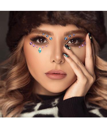 Buy Creatrill Face Jewels - 12 Sheets Assorted Gems & Rhinestones for Makeup & Crafts - Flatback Pearls & Stickers - International Shipping Available - Buy Online on GoSupps.com