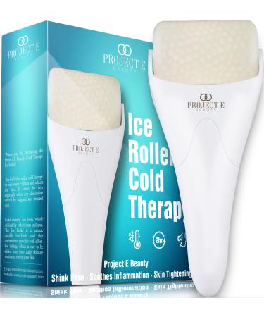 Ice Roller Cold Therapy by Project E Beauty | Depuff & Reduce Dark Circles | Tightens & Firms Skin | Diminish Wrinkles | Brighten Skin | Pain Relief | Muscle Soreness | Redness - Buy Online on GoSupps.com