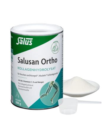 Salus - Poudre d'hydrolysat de collag ne Salusan Ortho - 1 bo te de 300 g - Avec vitamines C D et mangan se - Bien soluble et neutre au go t