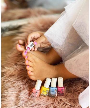 Miss Nella BLUE BELL Safe Nail Polish for Kids Non-Toxic, Odour Free, Water Based Formula for Easy Peel Off | Natural and Safe for Children and Toddlers - Buy Online on GoSupps.com