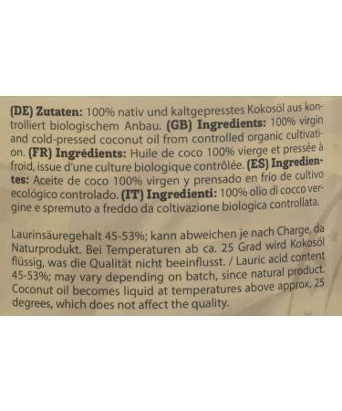 Buy Bio4fit Organic Coconut Oil - 1kg Native Cold-Pressed Pure Coconut Fat in Glass - Premium Quality for Cooking Baking Hair & Skin - Buy Online on GoSupps.com