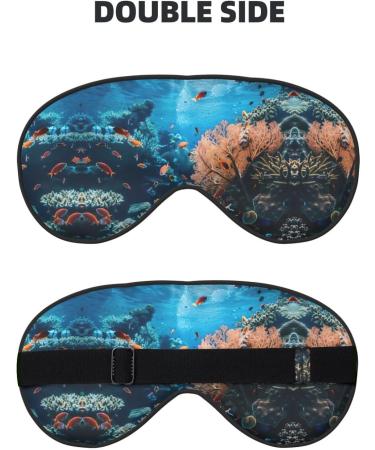 Soft coral reef eye mask women's breathable eye band perfect for travel and relaxation - Buy Online on GoSupps.com