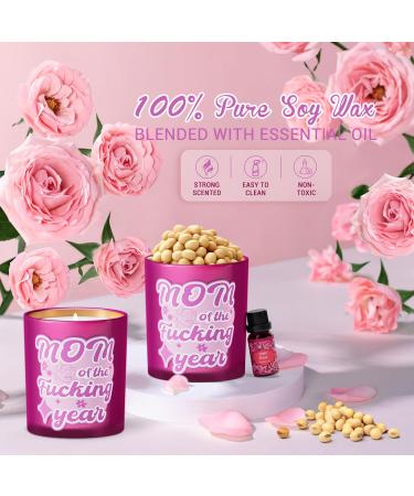 Funny Scented Candle for Mom - SALUBRITO Mother's Day Gift | Velvet Rose Aromatherapy Candle | 10oz Soy Wax Birthday Candle - Buy Online on GoSupps.com