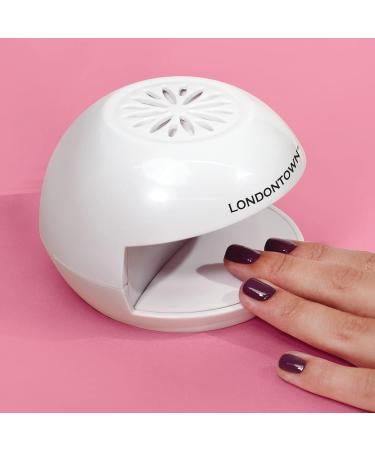 LONDONTOWN Flash Dry Mini Nail Fan Dryer - Portable Cool Air Blower for Quick Drying Regular Nail Polish | Ideal for Manicures & Pedicures | Battery-Powered & International Shipping - Buy Online on GoSupps.com