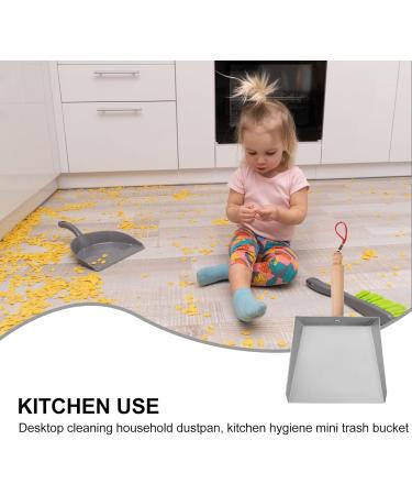 Stainless Steel Dustpan Heavy Duty with Comfort Handle Mini Desktop Dustpan Heavy Duty Metal Dustpan Kitchen Pan Home Dusting& Cleaning Tool - Buy Online on GoSupps.com