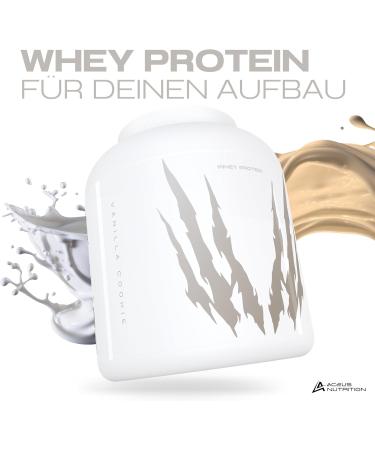 Whey Protein Vanilla Cookie 2.25 kg - 24g Protein per Serving - Muscle Building - German Quality - Aceus Nutrition  - Buy Online on GoSupps.com