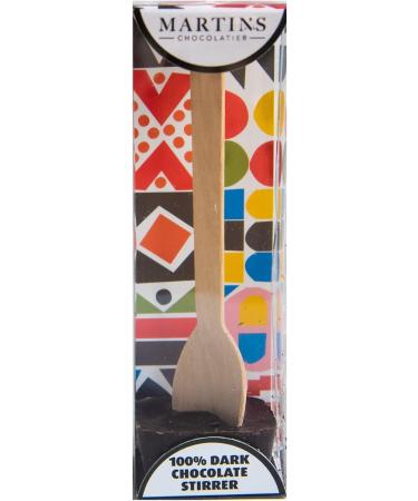 Martin's Chocolatier 100% Dark Chocolate Stirrers Set of 2 | Hot Chocolate Spoons with Marshmallows | Flavored Chocolate Dri - Buy Online on GoSupps.com