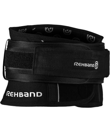 Rehband X-RX Back Support - 7mm Neoprene Heavy Weightlifting Belt | 2-in-1 Support for Optimal Performance | Black M - Buy Online on GoSupps.com
