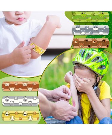 Kids Cartoon Bandages: 360 Pcs Cute Animal Adhesive Children Bandages - Waterproof, Flexible & Breathable for Cuts, Scrapes, Burns - Bulk Pack - Buy Online on GoSupps.com