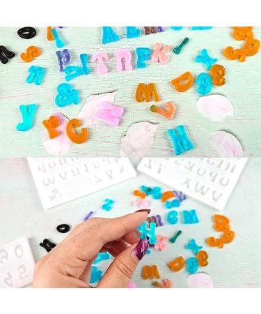 Palksky 3Pcs Mini Letter Resin Molds - Silicone Alphabet Epoxy Casting Mold for DIY Jewelry & Crafts - Buy Online on GoSupps.com