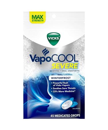 VapoCOOL Severe Medicated Drops Winterfrost 45 Drops (Pack of 2)