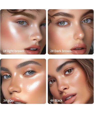 2024 New Eyebrow Microblading Pen 3D Waterproof Microblading Eyebrow Pencil Contouring Pen Waterproof Natural Fine Stroke Magic Eyebrow Pencil for Women and Girl (Gray) - Buy Online on GoSupps.com