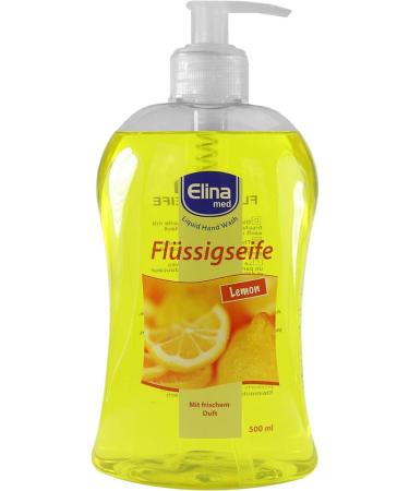 Buy 6x Elina Med Lemon Soap - Fresh Scent Liquid Soap (500ml) - International Shipping Available - Buy Online on GoSupps.com