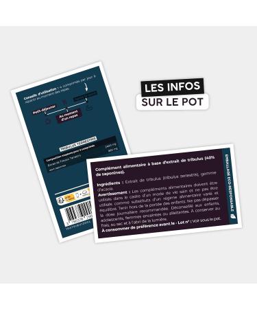 Tribulus Terrestris 2400 mg AqeeLab Nutrition 120 Vegetable Capsules 1 Month Guaranteed Saponin Content Strength Energy & Libido Made in France Environmentally Friendly Brand - Buy Online on GoSupps.com