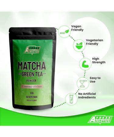 Premium Ceremonial Grade Matcha Green Tea Powder 50g - AAA Grade Quality - Buy Online on GoSupps.com