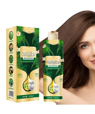 JINGLING Bubble Plant Instant Color Shampoo 200 ml easy to wash for men and women