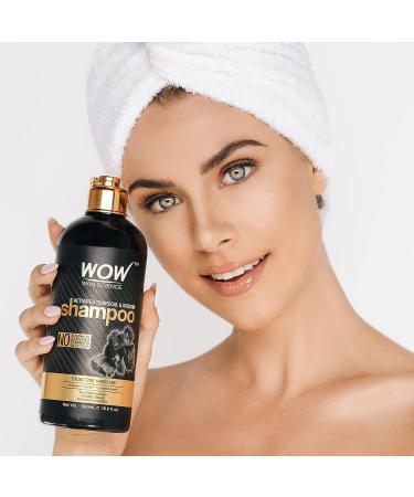 WOW Skin Science Activated Charcoal & Keratin Shampoo - Full Scalp Detox Cleanse - Restores Dry Damaged Hair for Soft, Smooth, and Shiny Strands - Sulfate & Paraben Free - 500 mL | All Hair Types - Adults & Children - Buy Online on GoSupps.com