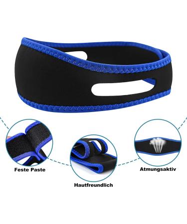 Borisca Anti-Snoring Chin Strap - 2 Adjustable Straps & 2 Snoring Stoppers | Reduce Snoring & Improve Sleep - Buy Online on GoSupps.com