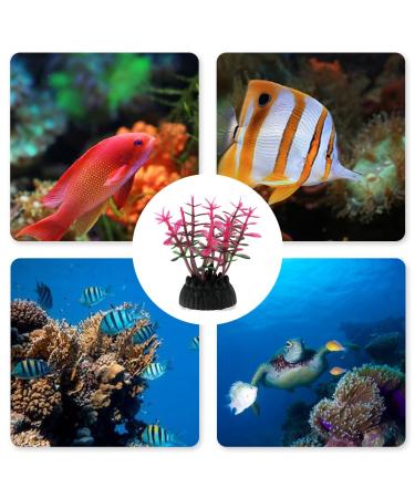 XPE 10 PCs Artificial Aquarium Decorations - Seerose Fish Tank Decor & Plastic Plant Set for Stunning Aquarium Design - Buy Online on GoSupps.com