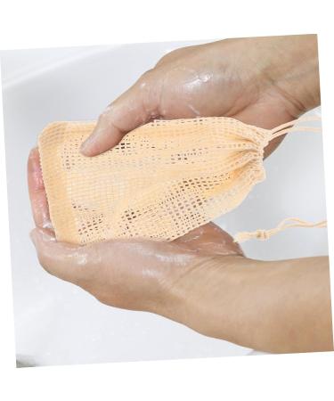 NULYLU 6pcs Soap Bag Exfoliating Soap Pocket Soap Mesh Pouch Soap Holder Bag Bar Soap Holder Ramie Beige - Buy Online on GoSupps.com