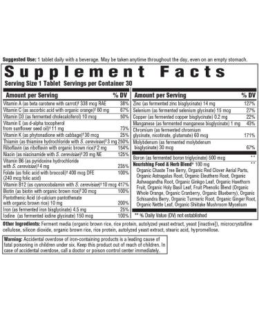 MegaFood Women Over 40 One Daily Multivitamins - 30 Tablets for Optimal Health - Buy Online on GoSupps.com