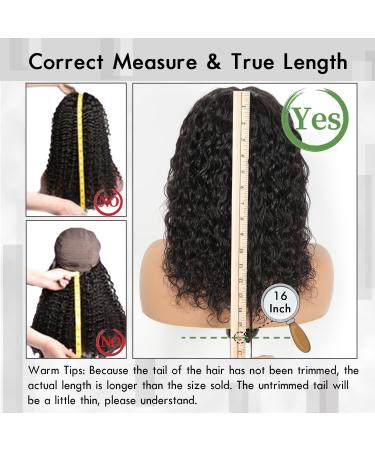 Buy Wear and Go Glueless Human Hair Wig - 16 Inch 5x5 HD Lace Pre Plucked Water Wave - Shop Internationally! - Buy Online on GoSupps.com