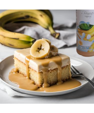 Delicia Banana Desserts Sauce - 600g Seductive Topping for Creative Desserts | Versatile Use for International Shipping - Buy Online on GoSupps.com