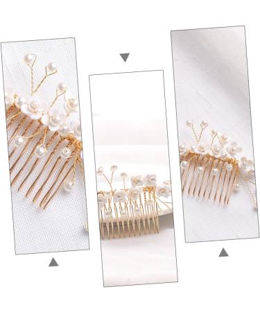 MAGICLULU Bridal Hair Comb Bridal Pearl Headwear Pearl Hair Comb Handmade Headwear Decor Pearl Headdress Bride Hair Comb Wedding Hair Comb Pearl Headpiece Bridal Headdress Hair Accessories - Buy Online on GoSupps.com