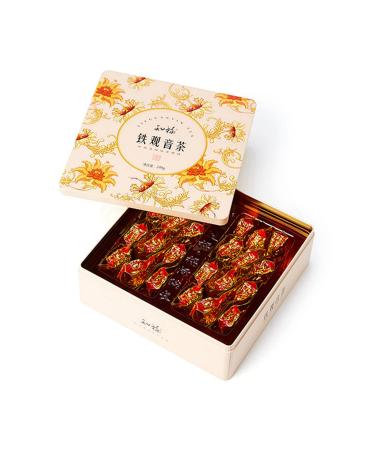 EVTSCAN EVTSCAN Tieguanyin Oolong Tea 255g with Gift Box 32 Tea Bags China Fujian Anxi Tieguanyin Gongfu Tea Light Flavor Fresh Green with Aromas for Young Men