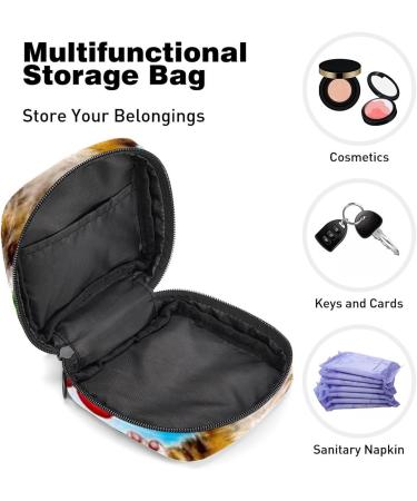 GIAPB Period Bag - Cat and Tree Color2555 | Sanitary Napkin Storage & Travel Makeup Pouch - Buy Online on GoSupps.com