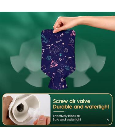 Unicorn Planet Hot Water Bottle with Plush Cover | Bed Warmer for Adults & Kids - 26.5x15.3cm | International Shipping Available - Buy Online on GoSupps.com