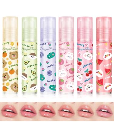 6pcs Roll-On Lip Gloss Set Gloss L vres Aromatis Aux Fruits Maquillage Brillant Pour Les Enfants Et Les Adolescents Non Toxique Adapt Aux Enfants - Buy Online on GoSupps.com