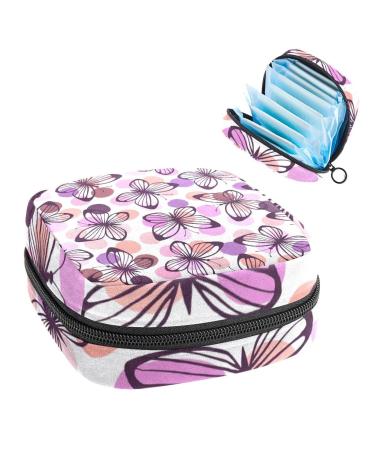 Butterflies Polka Dot Women's bonds Storage Pocket Feminine menstrual cup bags Stillpad holder tampon pockets portable period pocket for women teen girls 1 piece multicolored 4