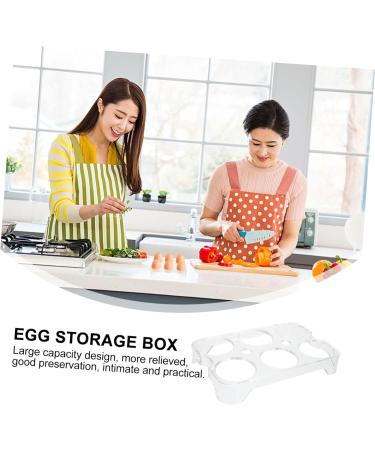 Uonlytech Egg Holder Fridge 3pcs Egg Storage Box Storage Bins Refrigerator Egg Tray Refrigerator Egg Holder Food Container Box - Buy Online on GoSupps.com